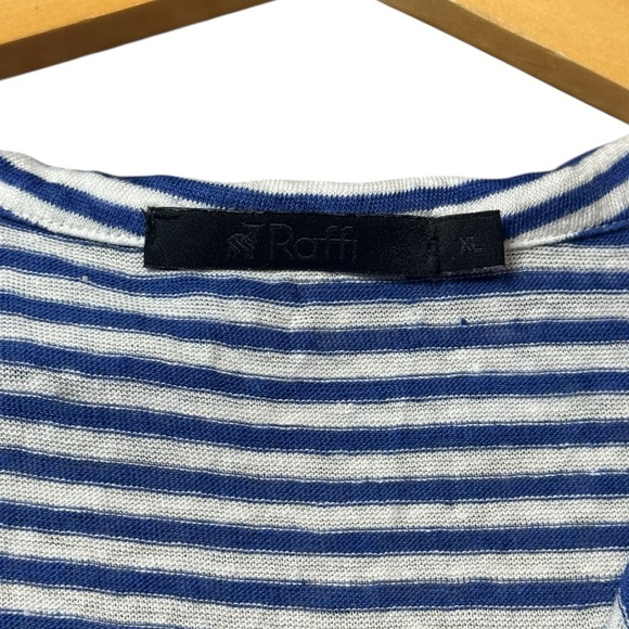 Raffi Linen Johnny Collar Tunic Top size XL - Picture 3 of 6